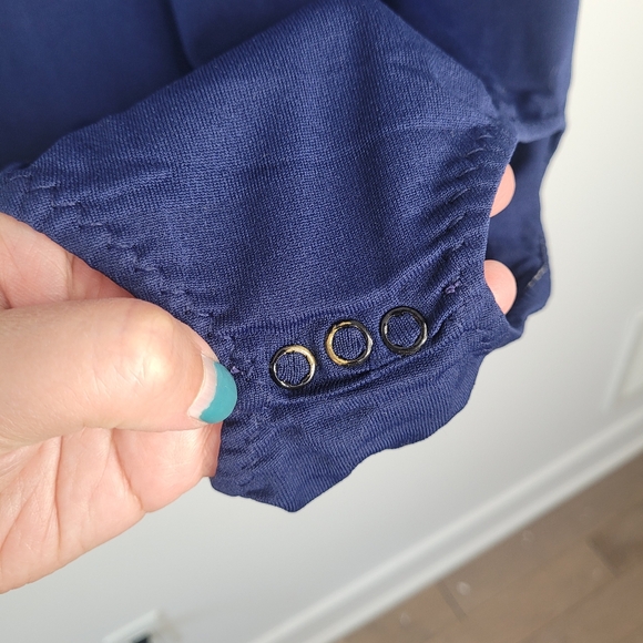 Vintage Danskin navy blue turtleneck bodysuit in size Large - Picture 6 of 7